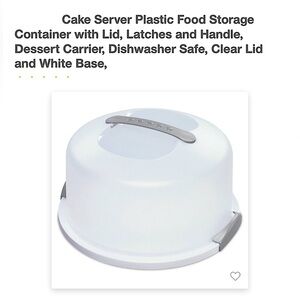 XLarge Tupperware Cake Storage Container, Cake Carrier With Handle Set of 4